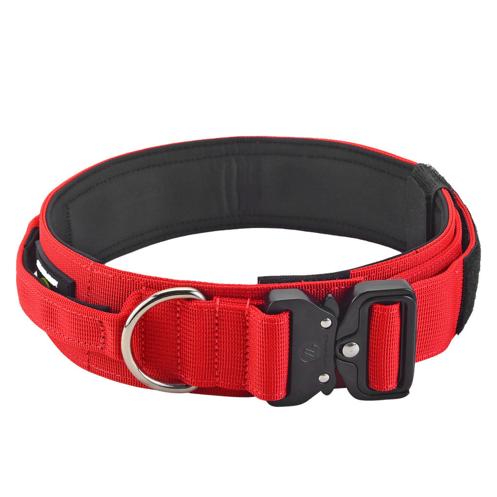 Dog Red Military Collar | Dog Red Tactical Collar | letsperfect