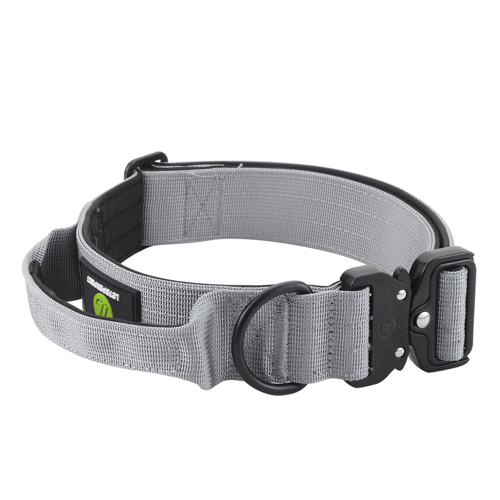 Dog Grey Collar | Dog Grey Combat Collar | letsperfect